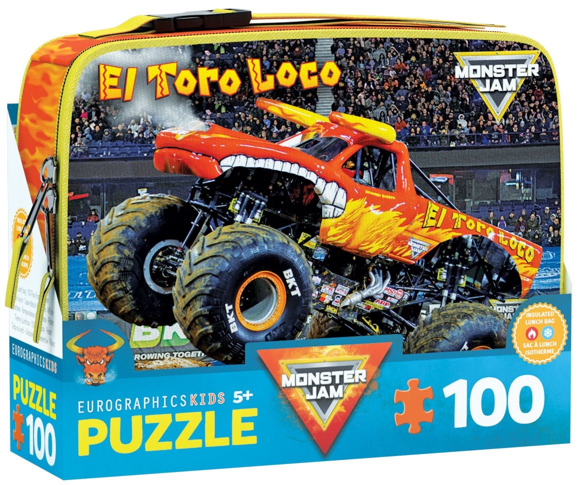 Eurographics Puzzle 100-Pcs In Lunch Bag - Monster Jam El Toro Loco 9100-5940 — image 1