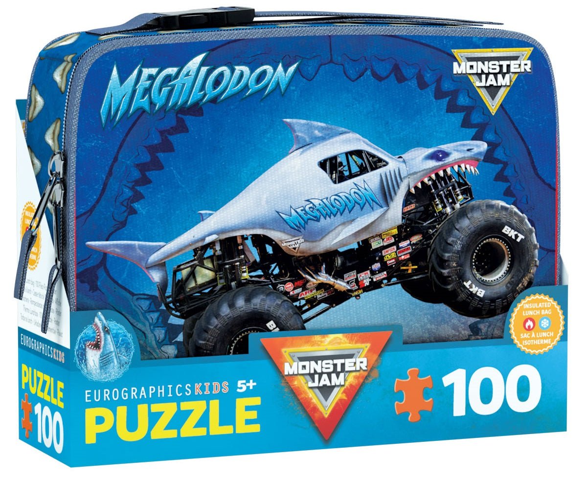 Eurographics Puzzle 100-Pcs In Lunch Bag - Monster Jam Megalodon 9100-5939 — image 1