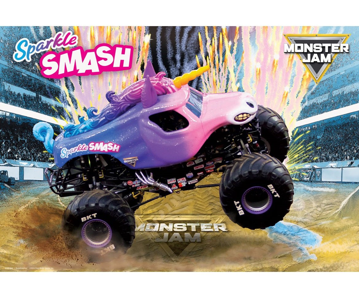 Eurographics Puzzle 100-Pcs In Lunch Bag - Monster Jam Sparkle Smash 9100-5947 — image 2