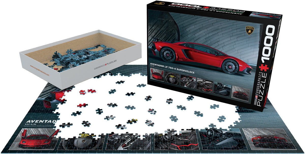 Eurographics Puzzle 1000 - Pcs Aventador Lp 750 - 4 Superveloce 6000 - 0871 - Colorland Toys