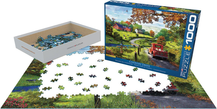 Eurographics Puzzle 1000-Pcs By Dominic Davison Country Drive 6000-0968 — image 3