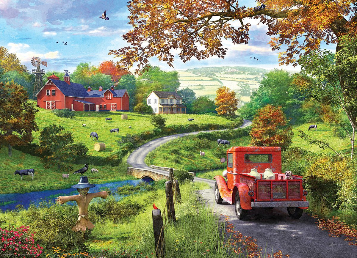Eurographics Puzzle 1000-Pcs By Dominic Davison Country Drive 6000-0968 — image 2