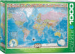 Eurographics Puzzle 1000-Pcs Map Of The World 6000-0557