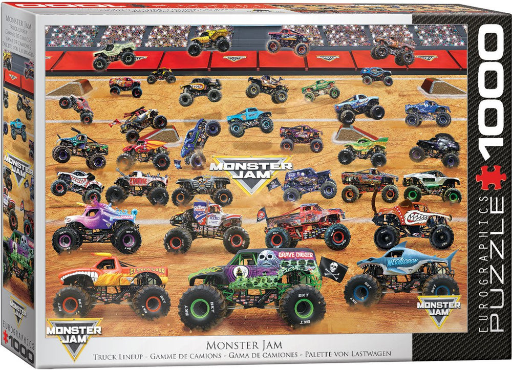 Eurographics Puzzle 1000 - Pcs Monster Jam Truck Lineup 6000 - 5944 - Colorland Toys