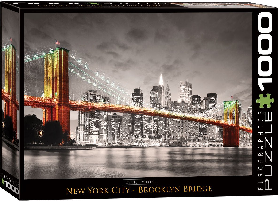 Eurographics Puzzle 1000-Pcs New York City Brooklyn Bridge 6000-0662 — image 1