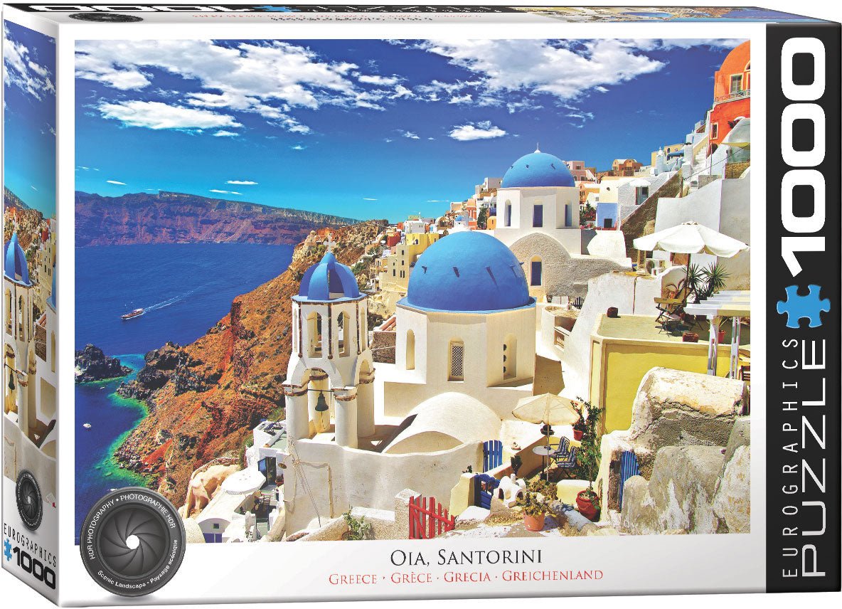 Eurographics Puzzle 1000 - Pcs Oia Santorini Greece 6000 - 0944 - Colorland Toys