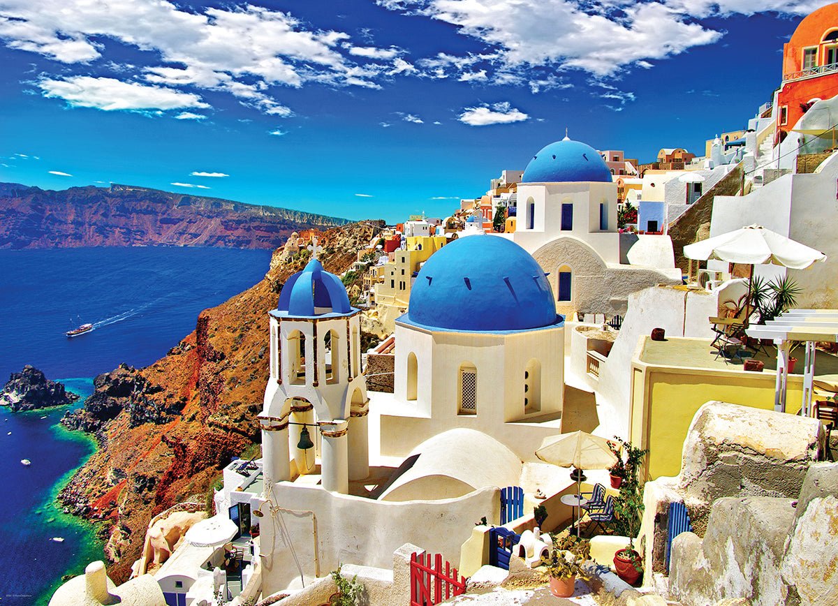 Eurographics Puzzle 1000-Pcs Oia Santorini Greece 6000-0944 — image 2