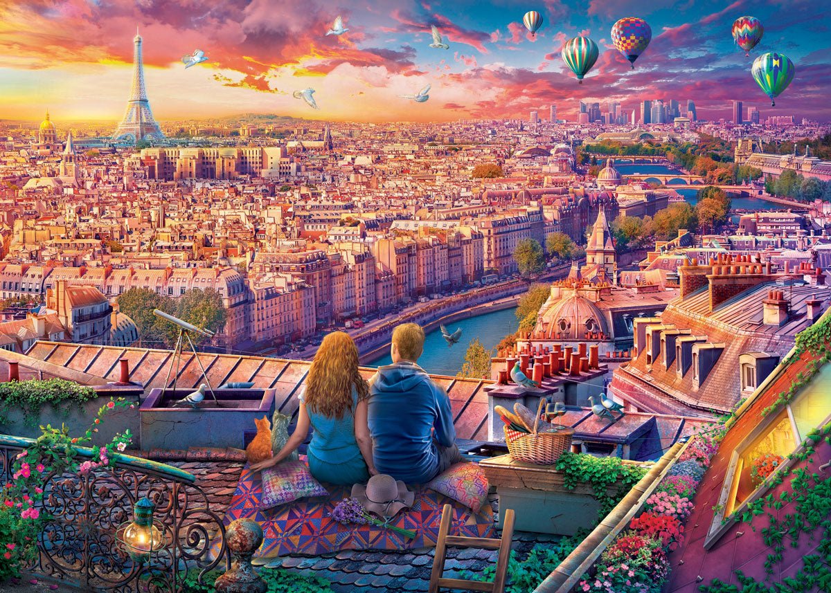 Eurographics Puzzle 1000 - Pcs Paris Rooftop 6000 - 5886 - Colorland Toys