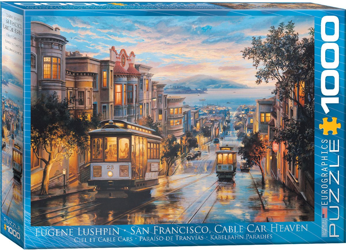 Eurographics Puzzle 1000-Pcs San Francisco Cable Car Heaven 6000-0957 — image 1