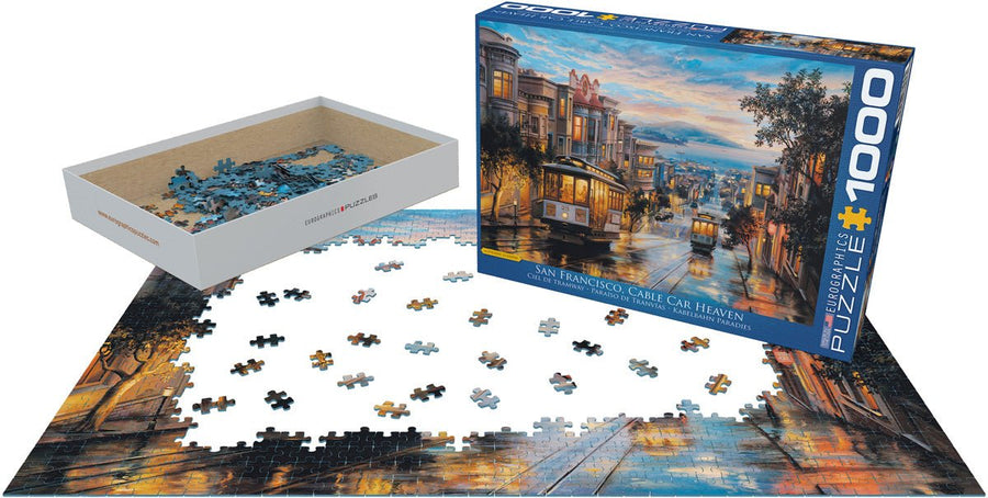 Eurographics Puzzle 1000-Pcs San Francisco Cable Car Heaven 6000-0957 — image 3