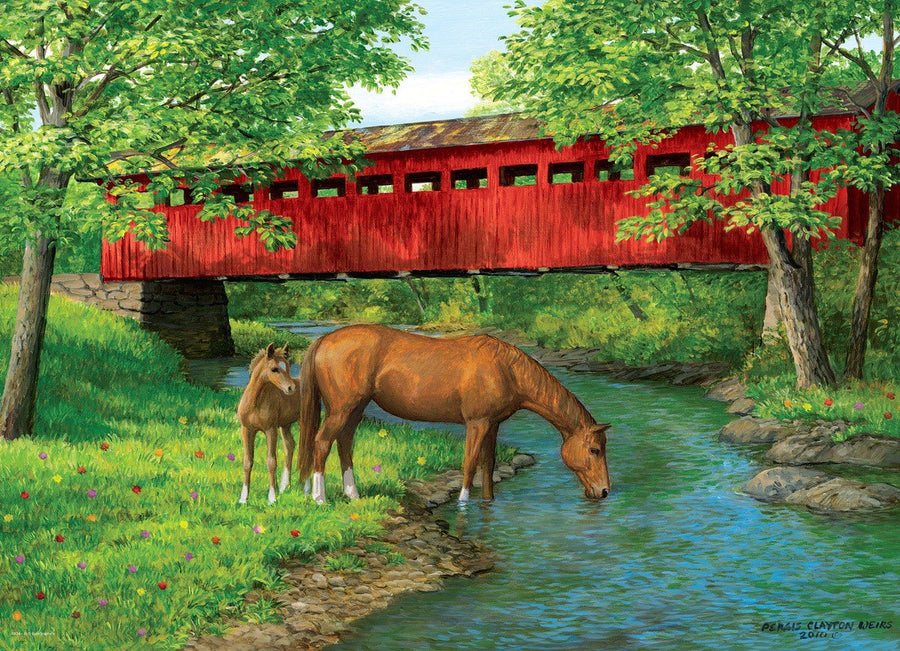 Eurographics Puzzle 1000-Pcs Sweet Water Bridge By Persis Claytox Weirs 6000-0834 — image 2