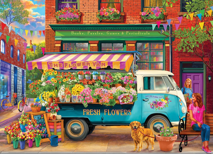 Eurographics Puzzle 1000-Pcs The Flower Van 6000-5917 — image 2