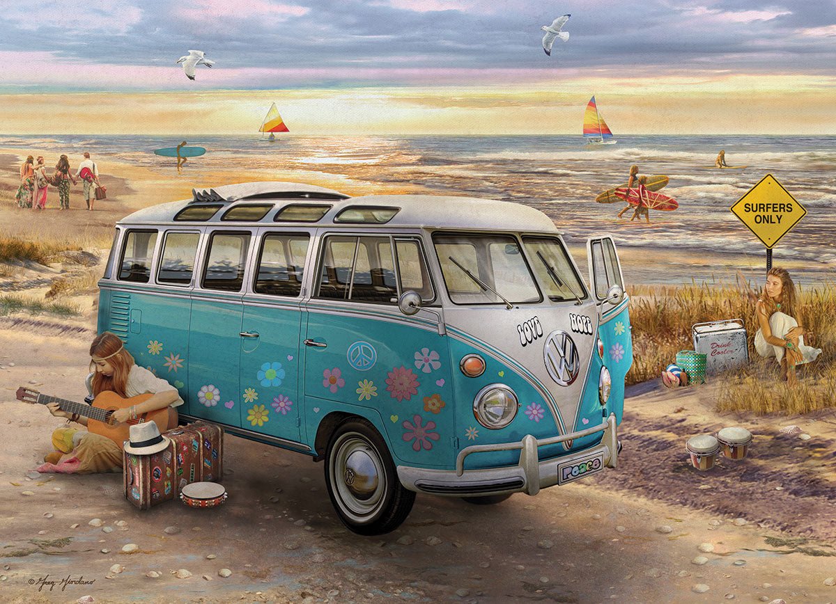 Eurographics Puzzle 1000-Pcs The Love & Hope VW Bus 6000-5310 — image 2