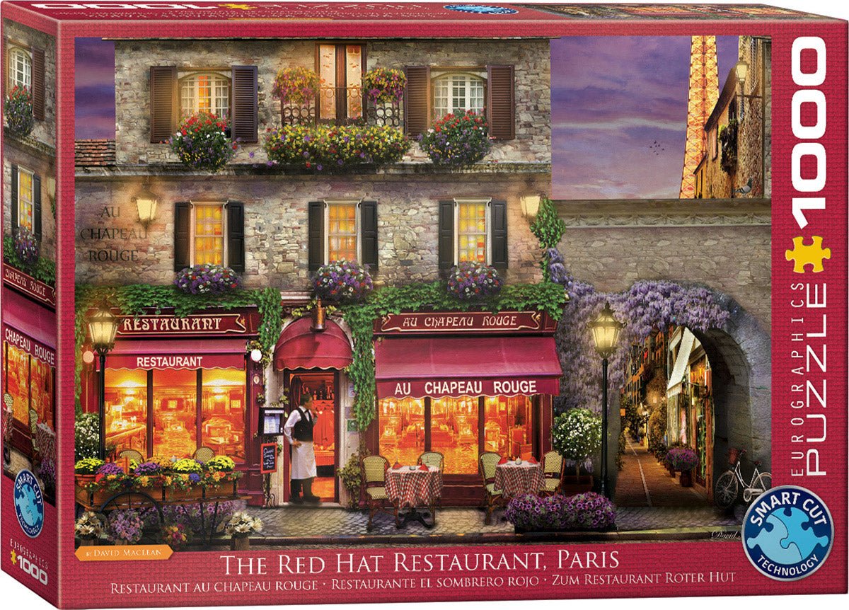 Eurographics Puzzle 1000-Pcs The Red Hat Restaurant Paris 6000-0963 — image 1