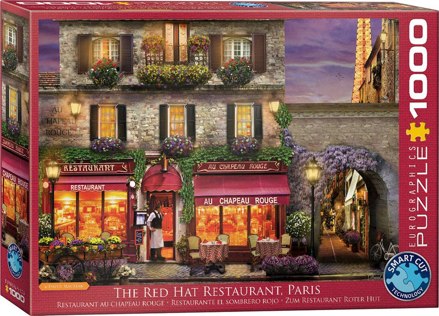 Eurographics Puzzle 1000-Pcs The Red Hat Restaurant Paris 6000-0963 — image 1