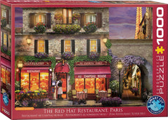 Eurographics Puzzle 1000 - Pcs The Red Hat Restaurant Paris 6000 - 0963 - Colorland Toys