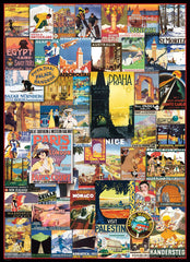 Eurographics Puzzle 1000 - Pcs Travel Around The World Vintage Posters 6000 - 0755 - Colorland Toys
