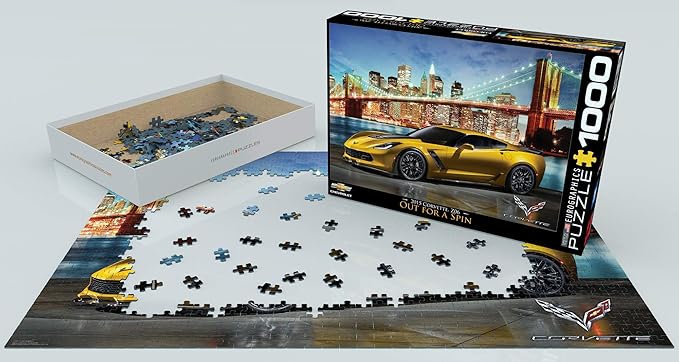 Eurographics Puzzle - 2015 Corvette Z06 Out For A Spain 1000-Pcs 6000-0735 — image 3