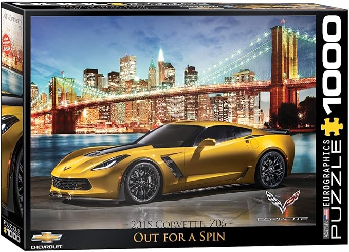 Eurographics Puzzle - 2015 Corvette Z06 Out For A Spain 1000-Pcs 6000-0735 — image 1