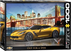 Eurographics Puzzle - 2015 Corvette Z06 Out For A Spain 1000 - Pcs 6000 - 0735 - Colorland Toys
