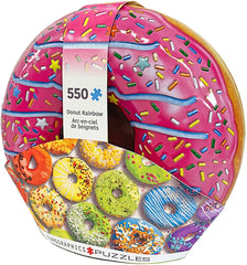 Eurographics Puzzle In Tin 550 - Pcs Donut Rainbow 8551 - 5782 - Colorland Toys