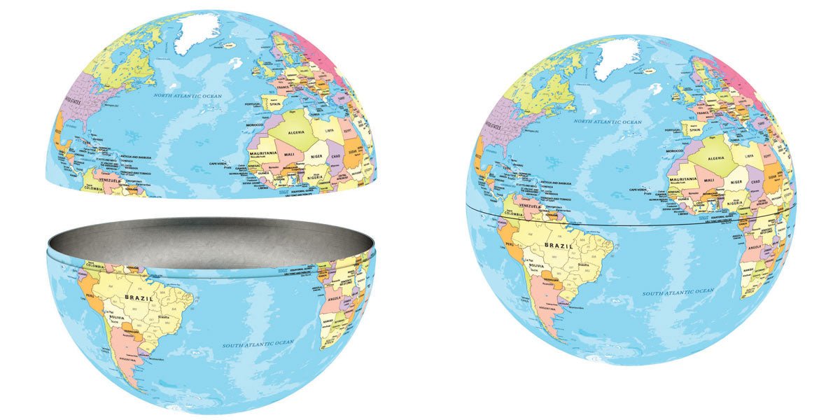 Eurographics Puzzle In Tin 550-Pcs Map Of The World 8551-5863 — image 2