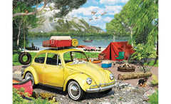 Eurographics Puzzle In Tin 550 - Pcs VW Beetle Camping 8551 - 5691 - Colorland Toys