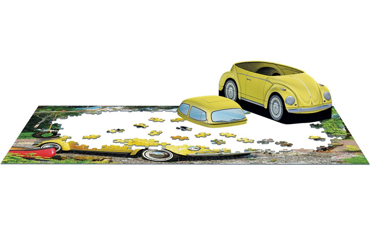 Eurographics Puzzle In Tin 550-Pcs VW Beetle Camping 8551-5691 — image 3