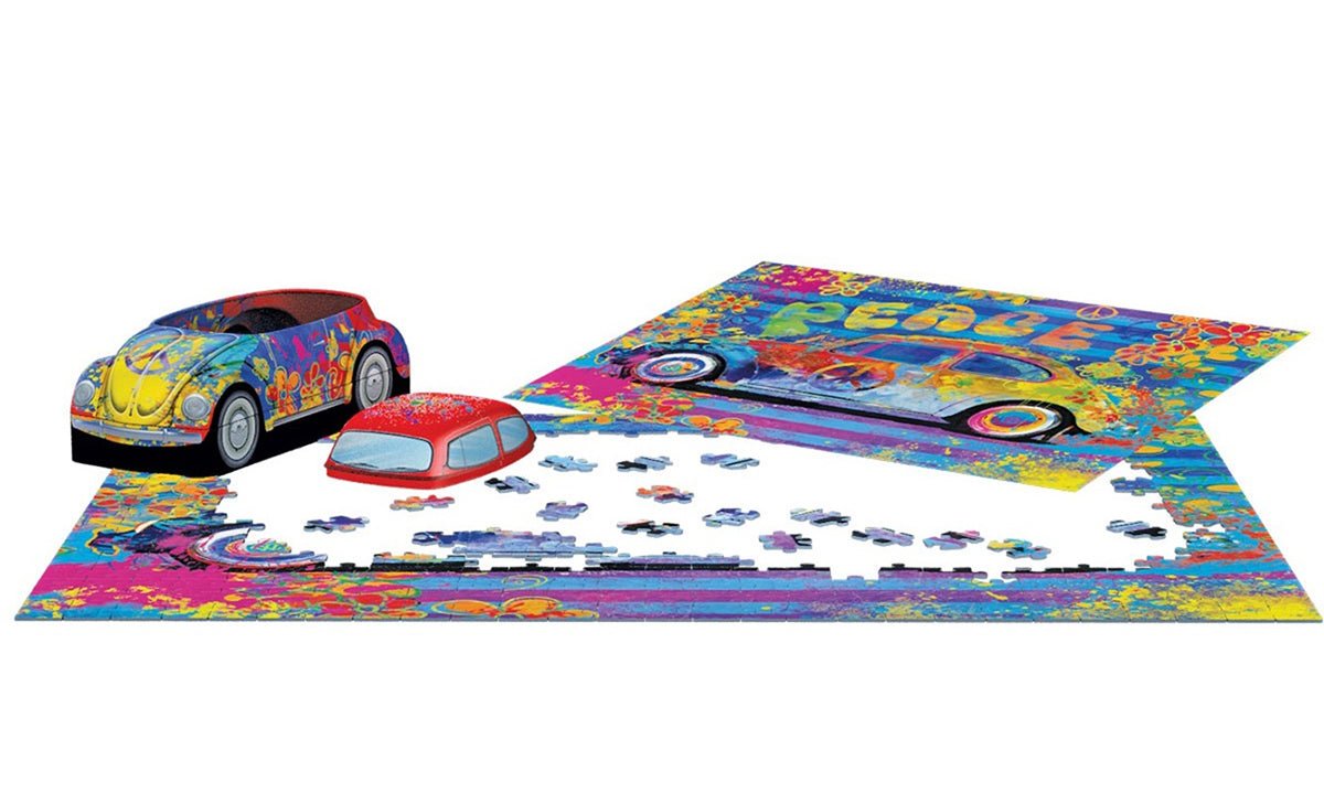 Eurographics Puzzle In Tin 550 - Pcs VW Beetle Splash Buggy 8551 - 6026 - Colorland Toys