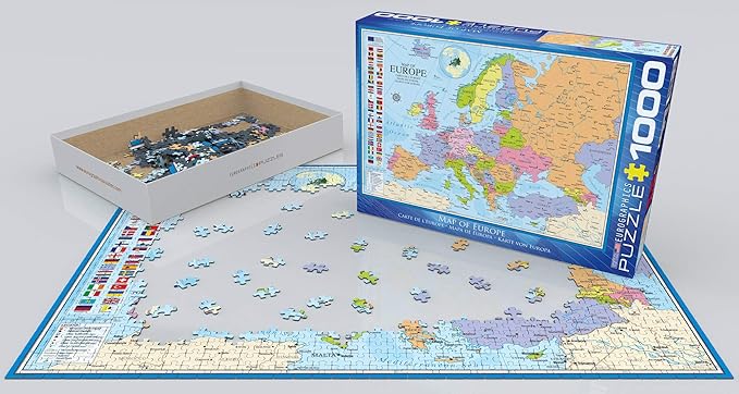 Eurographics Puzzle Map Of The Europe 1000-Pcs 6000-0789 — image 3