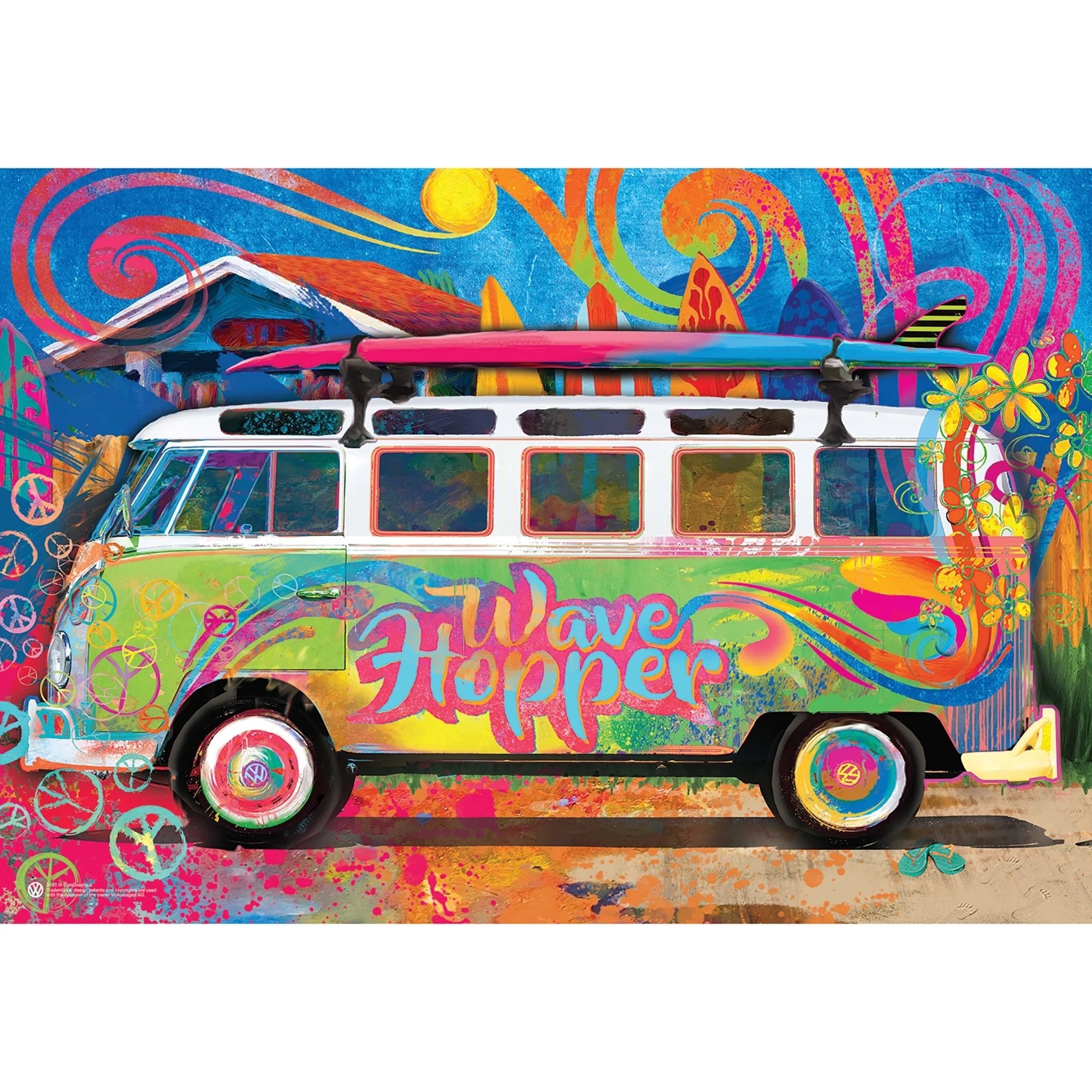 Eurographics VM Wave Hopper Bus Tin 550 - Pcs 8551 - 5561 - Colorland Toys