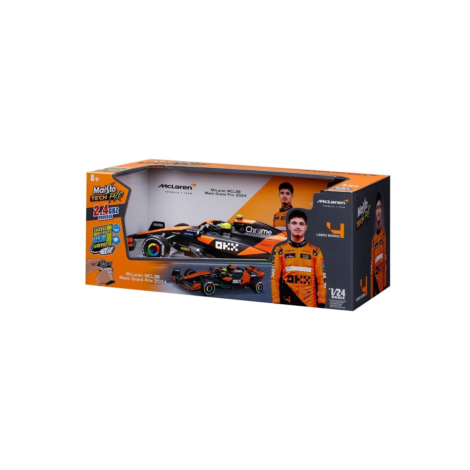 F1 McLaren Team MCL38 Miami GP 2.4 GHz 82359 (4) - Colorland Toys