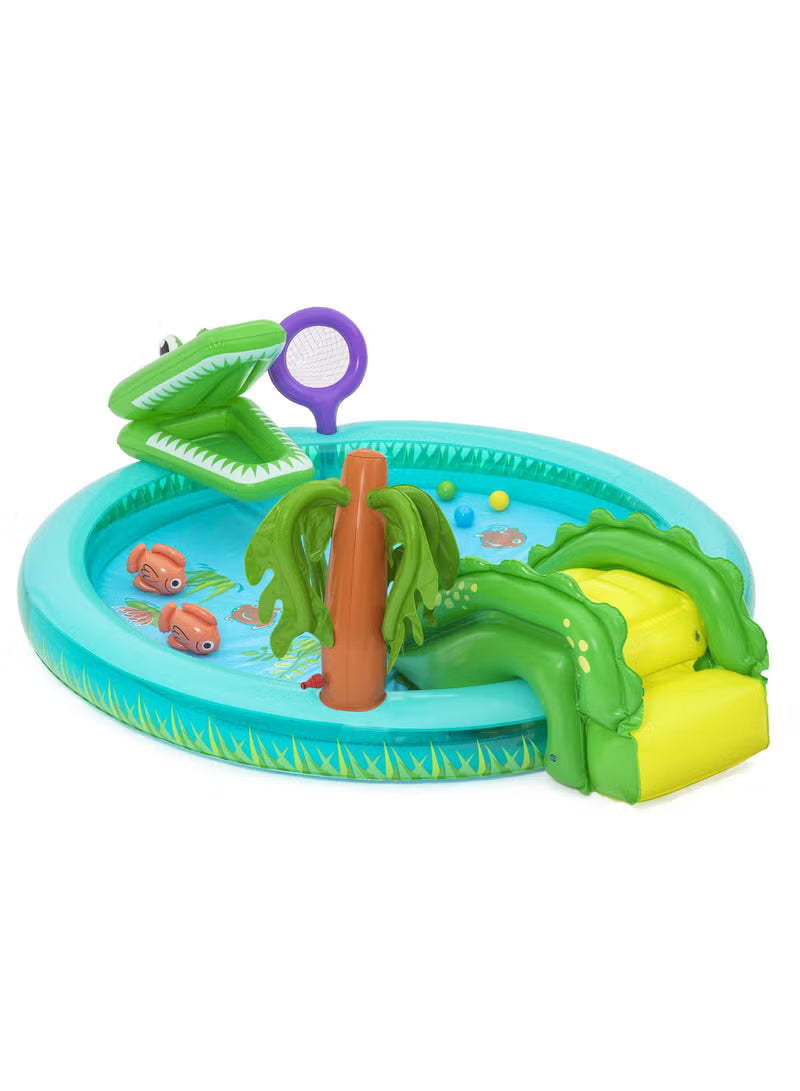 Bestway Playcentre Crocodile Cove 224cm x 181cm x 72cm 53166 — image 1