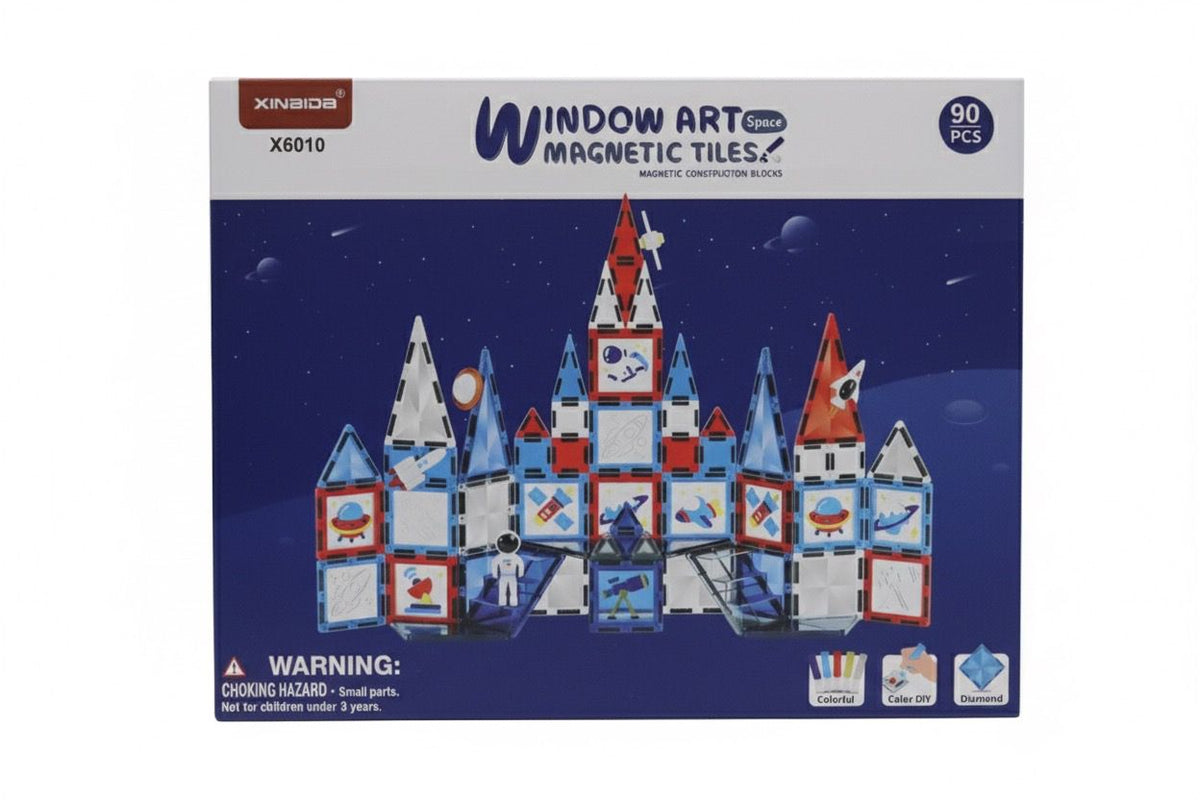 Xinbida Window Art Magnetic Blocks 90-Pcs X6010 - Colorland Toys