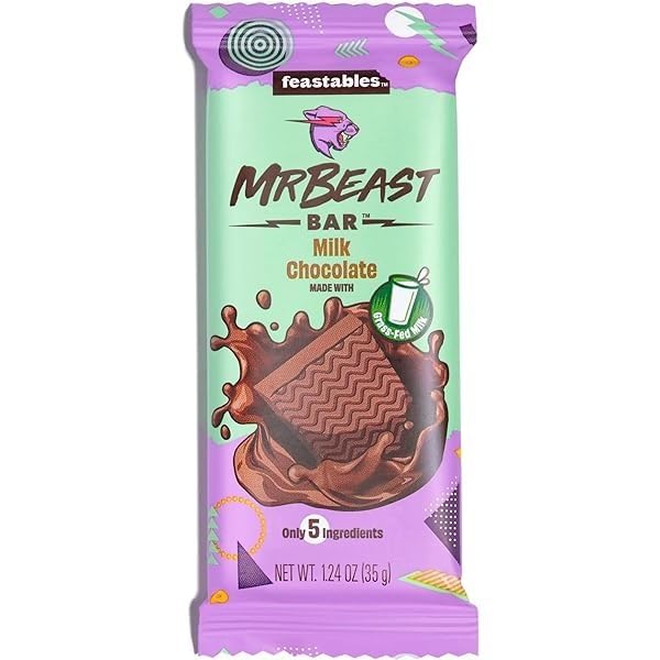 Feastables Milk Chocolate 60g ESF - 364 - Colorland Toys