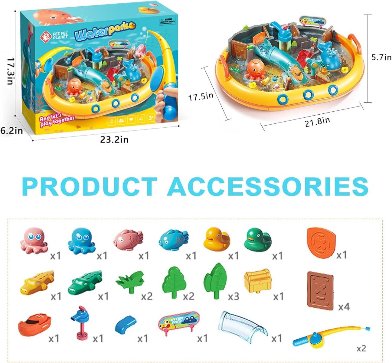 Fee Fee Planet Waterpark Fishing Set FL1202 - Colorland Toys