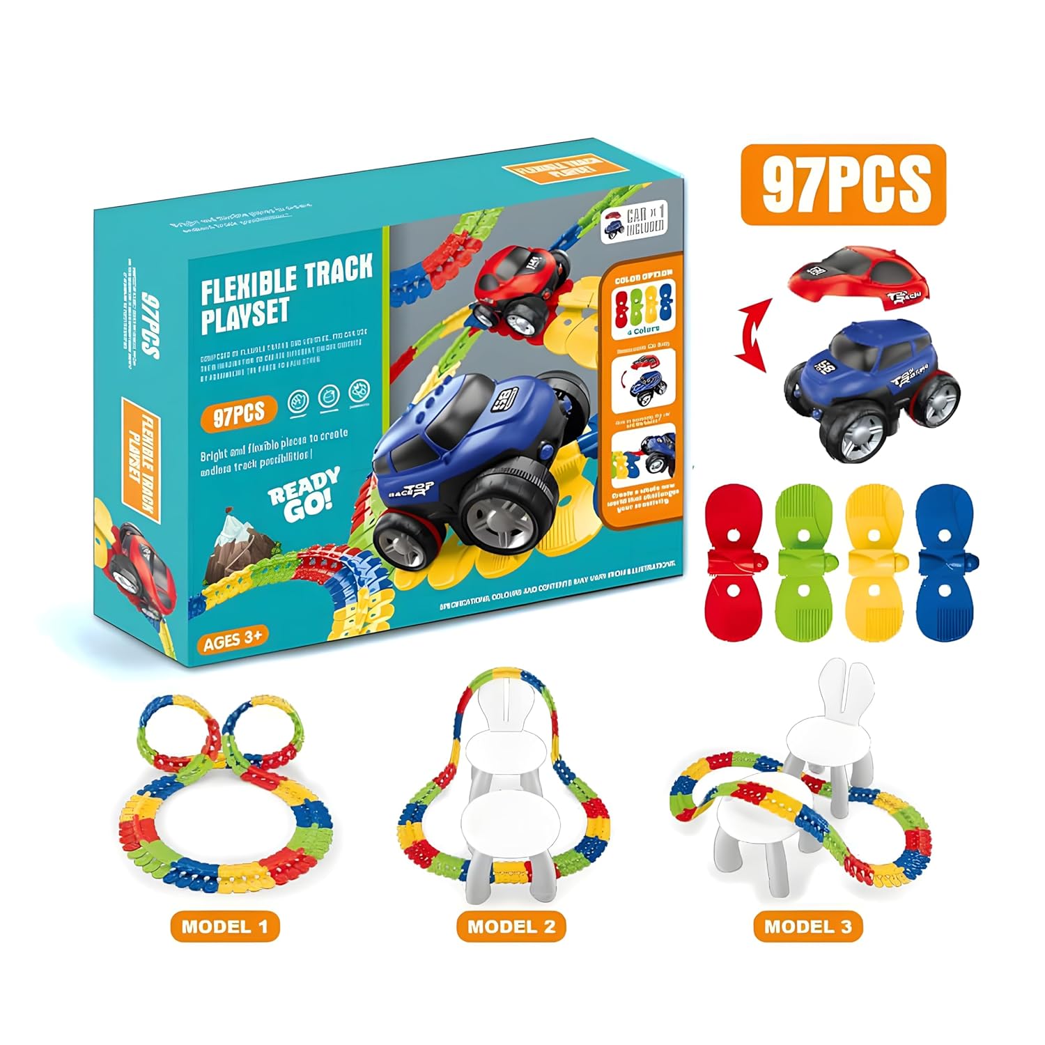 Fengba Toys Changeable Track 184pcs 388 - Colorland Toys