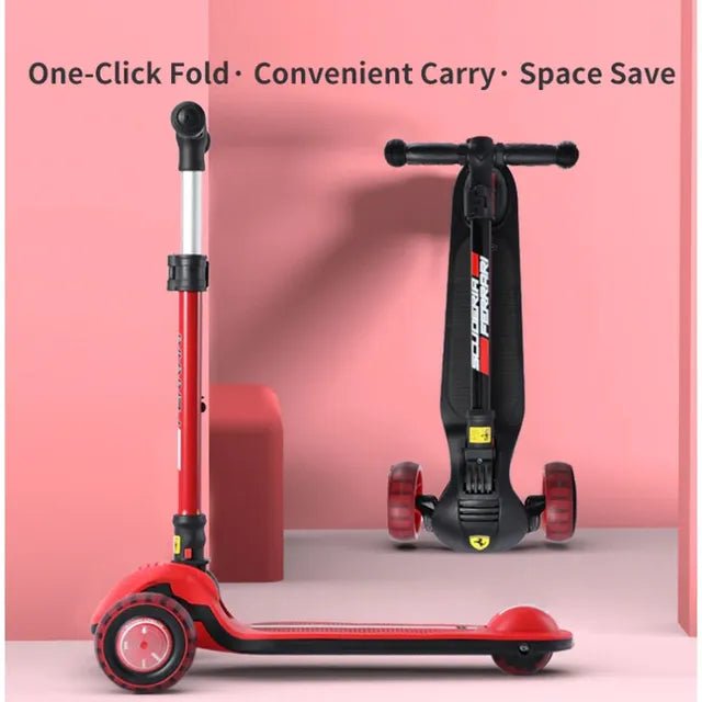 Ferrari Foldable Twist Scooter Big Size Black FXK801 - Colorland Toys