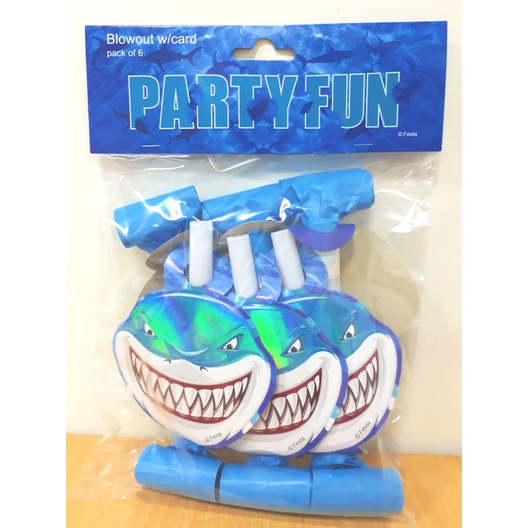 Shark Blowout with Card 6 Pcs - Colorland Toys