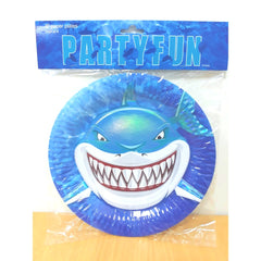 Shark Party Paper Plates 9 Inch - Colorland Toys