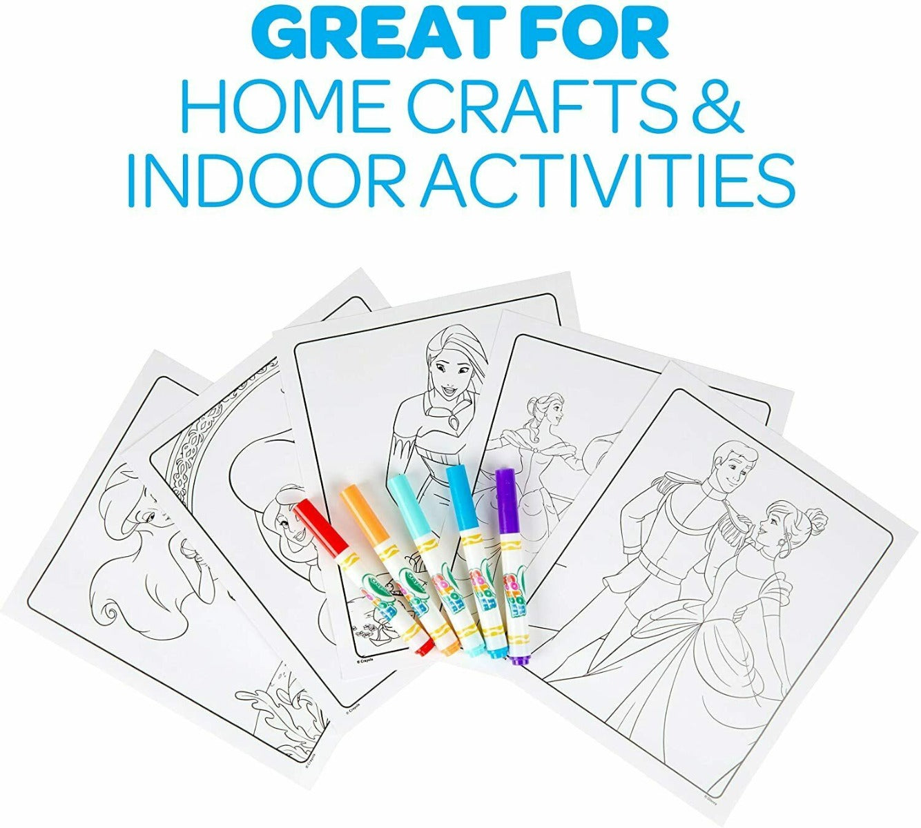 Crayola Color Wonder Coloring Pad & Markers Disney Princess CY75-7003 - Colorland Toys
