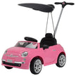 Fiat 500 3 in 1 Push Car Ride on Pink 3622H