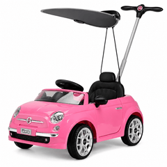 FIAT 500 Push Car With Shade Pink 3622C - Colorland Toys