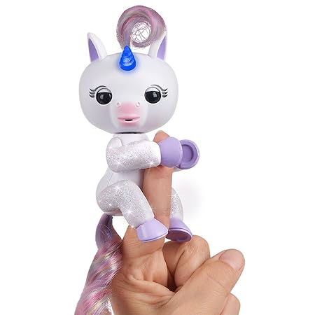 Fingerlings Baby Narwhal Nelly The Light Up Mood Unicorn 36990 — image 1