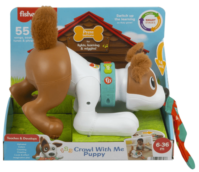 Fisher - Price 123 Crawl With Me Puppy HHH14 - Colorland Toys