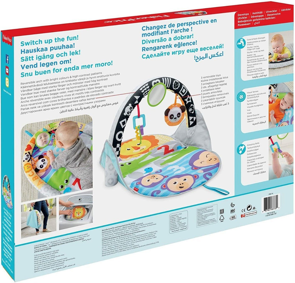 Fisher Price 2 - in - 1 Flip & Fun Activity Gym FXC14 - Colorland Toys