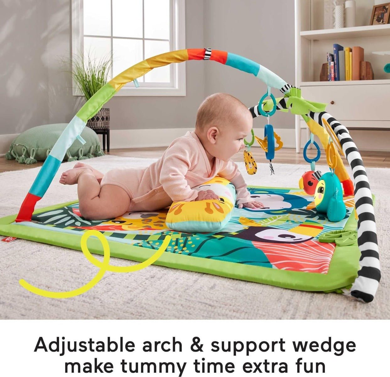 Fisher Price 3in1 Rainforest Sensory Gym HJW08 - Colorland Toys