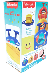 Fisher - Price Bouncy Ball with Pump 45cm F0960 - Colorland Toys