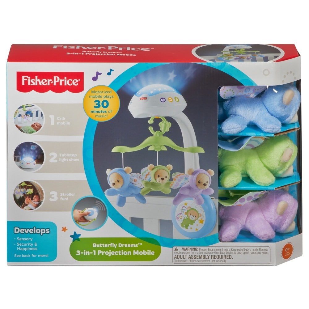 Fisher Price Butterfly Dreams 3 - in - 1 Projection Mobile CDN41 - Colorland Toys
