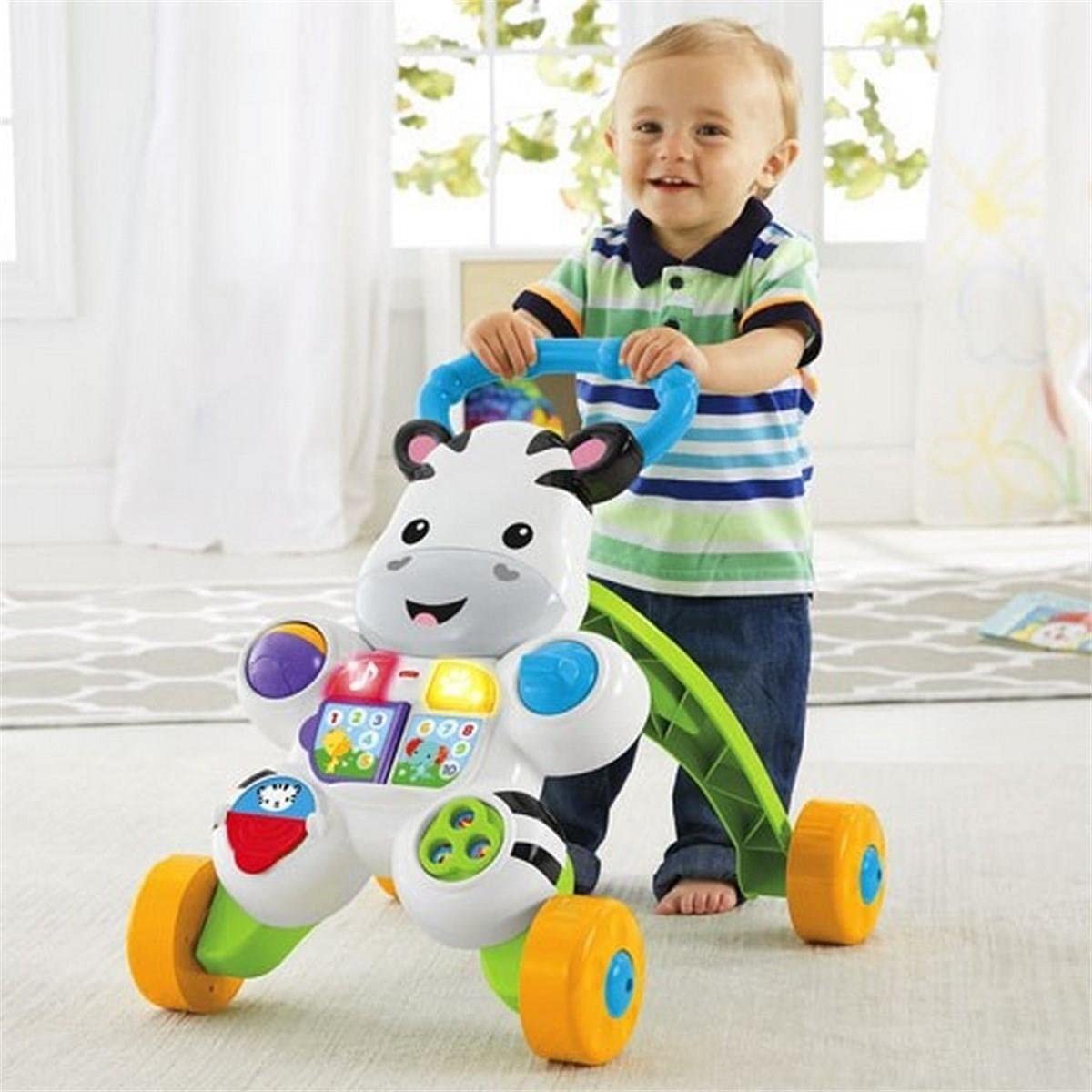 Fisher - Price First Steps Talking Zebra Baby Walker DLD80 - Colorland Toys